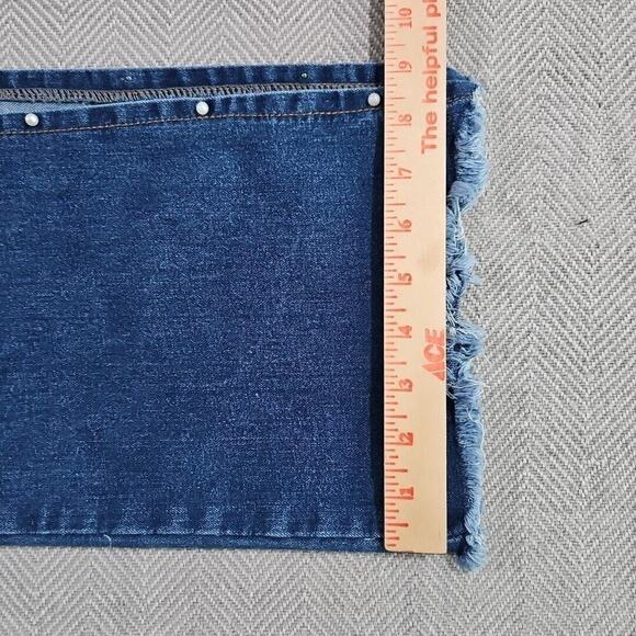 Cardinale Jeans Women's Sz 8 26x28 Med Wash Blue Slit Seam Pearls Y2K Fairy Core - Picture 15 of 16